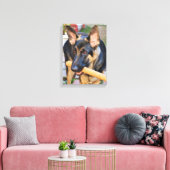 German Shepherd door Shirley Taylor Canvas Afdruk (Insitu (Woonkamer))