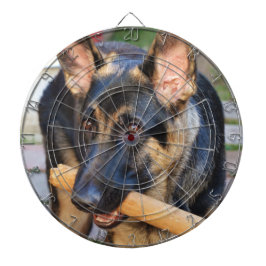 German Shepherd door Shirley Taylor Dartbord