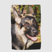 German Shepherd door Shirley Taylor Golfhanddoek (Voorkant)