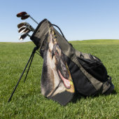 German Shepherd door Shirley Taylor Golfhanddoek (Groen)