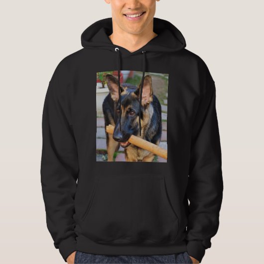 German Shepherd door Shirley Taylor Hoodie (Voorkant)