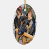 German Shepherd door Shirley Taylor Keramisch Ornament (Rechts)