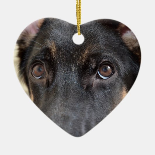 German Shepherd door Shirley Taylor Keramisch Ornament (Voorkant)