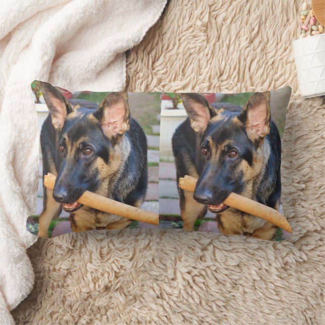 German Shepherd door Shirley Taylor Kussen (Deken)