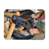 German Shepherd door Shirley Taylor Magneet (Horizontaal)