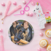 German Shepherd door Shirley Taylor Papieren Bordje (Feest)