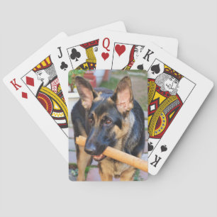 German Shepherd door Shirley Taylor Pokerkaarten