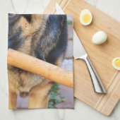 German Shepherd door Shirley Taylor Theedoek (Quarter Fold)