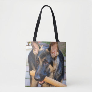 German Shepherd door Shirley Taylor Tote Bag
