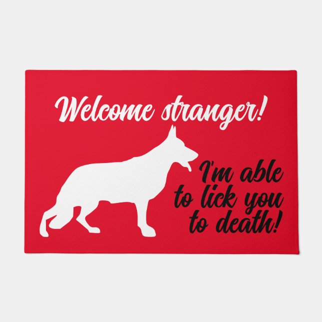 German Shepherd Doormat Deurmat (Voorkant)