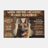 German Shepherd Doormat, Funny GSD Lover Gift Deurmat (Voorkant)