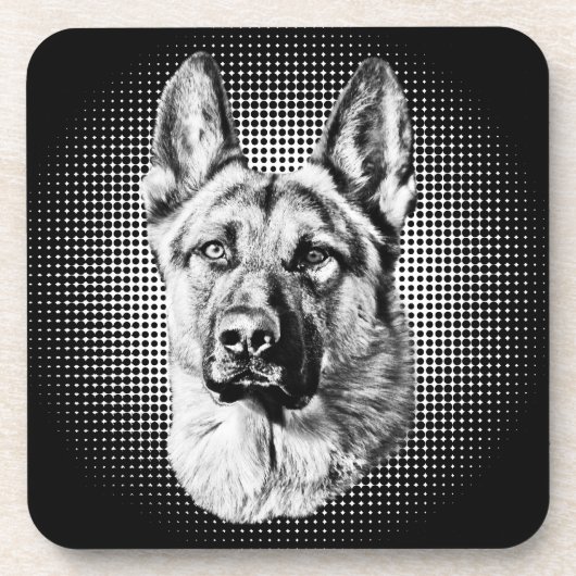 German Shepherd Drankjes Onderzetter (Voorkant)