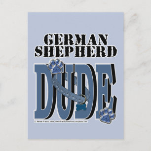 German Shepherd DUDE Briefkaart