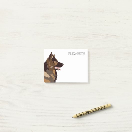 German Shepherd | Elzassisch Post-it® Notes (Op bureau)