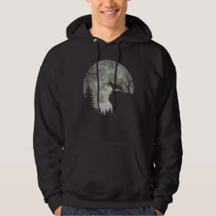German Shepherd en Moon Halloween Hoodie