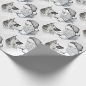 German Shepherd en Santa Cadeaupapier (Hoek)