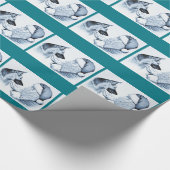 German Shepherd en Santa Claus Cadeaupapier (Hoek)