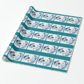German Shepherd en Santa Claus Cadeaupapier (Uitgerold)