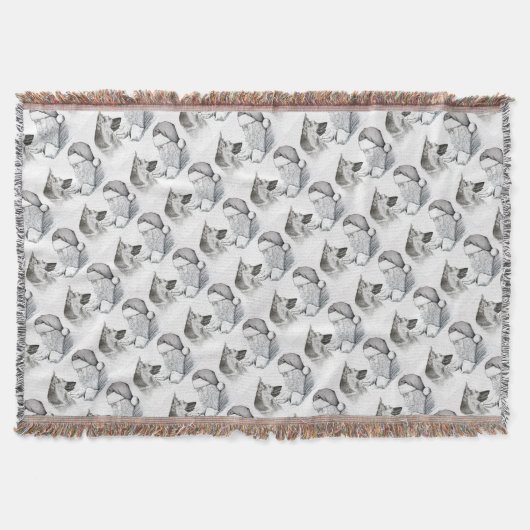 German Shepherd en Santa Deken (Voorkant)