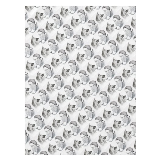 German Shepherd en Santa Tafelkleed (Voorkant)