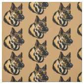 German Shepherd Fabric Stof (Swatch)