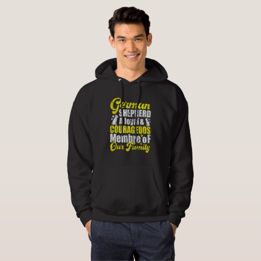 German Shepherd family Loyalty & Protector Shepher Hoodie (Voorkant volledig)