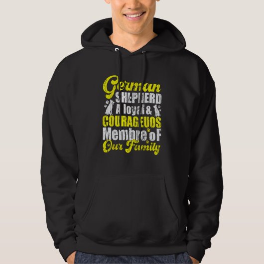 German Shepherd family Loyalty & Protector Shepher Hoodie (Voorkant)