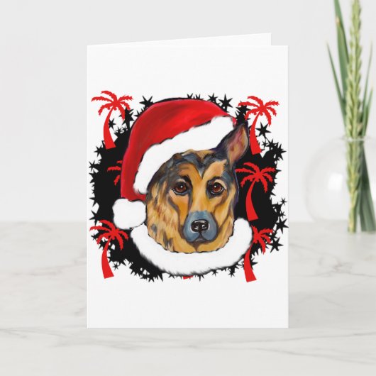 GERMAN SHEPHERD FEESTDAGEN KAART (Voorkant)