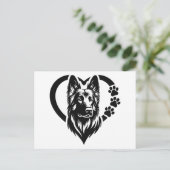 German Shepherd Feestdagenkaart (Staand voorkant)