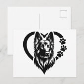 German Shepherd Feestdagenkaart (Voorkant / Achterkant)