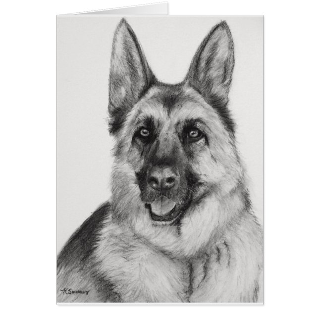 German Shepherd Fine Art (Voorkant)
