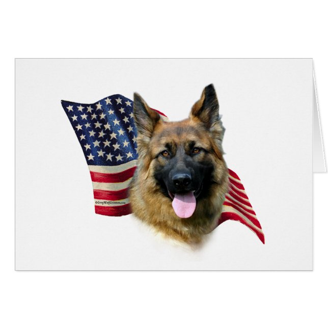 German Shepherd Flag (Voorkant Horizontaal)