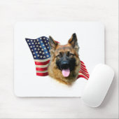 German Shepherd Flag Muismat (Met muis)