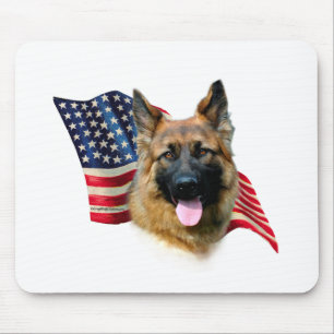 German Shepherd Flag Muismat