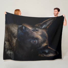 German Shepherd Fleece Blanket