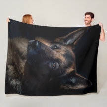German Shepherd Fleece Blanket