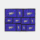 German Shepherd Fleece Blanket Deken (Voorkant (Horizontaal))