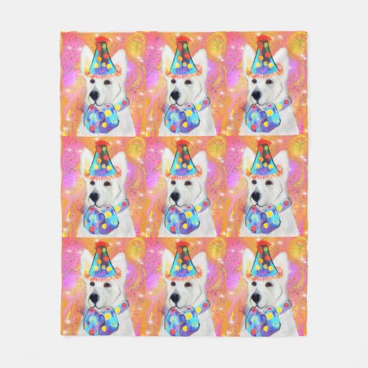 German Shepherd Fleece Deken (Voorkant)