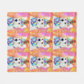 German Shepherd Fleece Deken (Voorkant (Horizontaal))