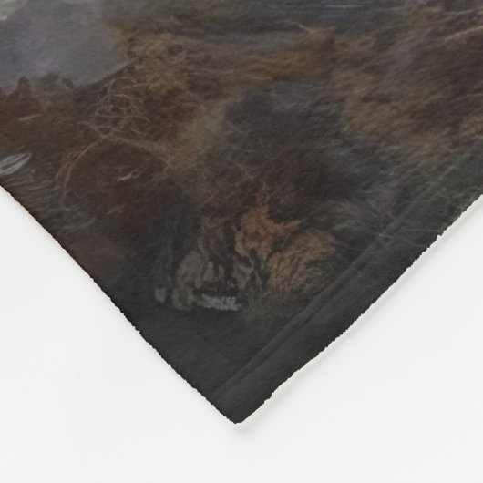 German Shepherd Fleece Deken (Hoek)