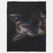 GERMAN SHEPHERD FLEECE DEKEN (Voorkant)