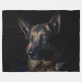 GERMAN SHEPHERD FLEECE DEKEN (Voorkant (Horizontaal))