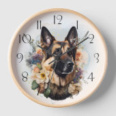 German Shepherd Floral Dog (Voorkant)