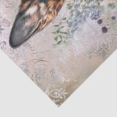 German Shepherd Floral Dog Quote Tissuepapier (Detail)