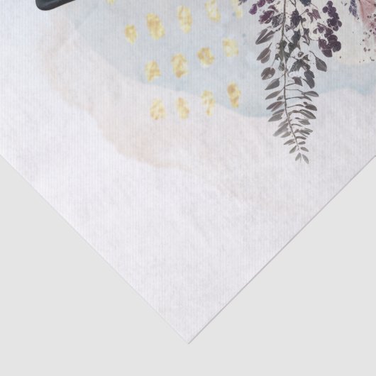 German Shepherd Floral Dog Tissuepapier (Detail)