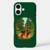 German Shepherd Forest Adventure Dog  Case-Mate iPhone Case (Achterkant)