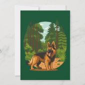 German Shepherd Forest Adventure Dog  Kaart (Voorkant)