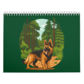 German Shepherd Forest Adventure Dog  Kalender (Hoes)