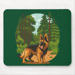 German Shepherd Forest Adventure Dog  Muismat