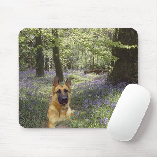 German Shepherd Forest Mousepad Muismat (Met muis)